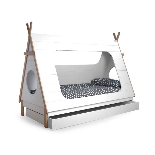 Szuflada pod łóżko Tipi, biała-image-1