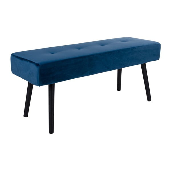 Niebieska aksamitna ławka Bonami Essentials Skiby-image-2