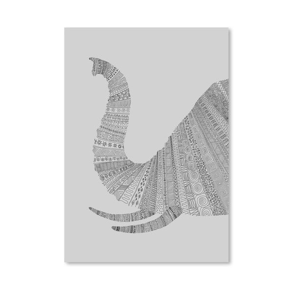 Plakat Elephant Grey, 30x42 cm