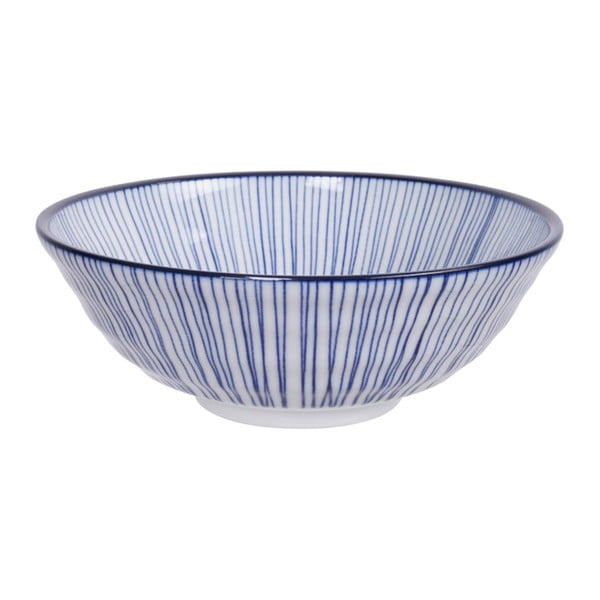 Niebieska miska porcelanowa Tokyo Design Studio Lines, ø 21 cm