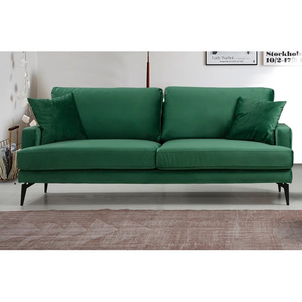 Zielona sofa 205 cm Papira – Balcab Home-image-2