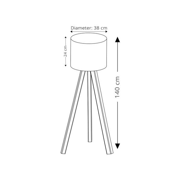 Lampa stojąca w drewnianym dekorze Aida-image-1