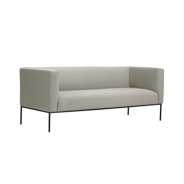 Beżowa aksamitna sofa Windsor & Co Sofas Neptune, 195 cm-image-2