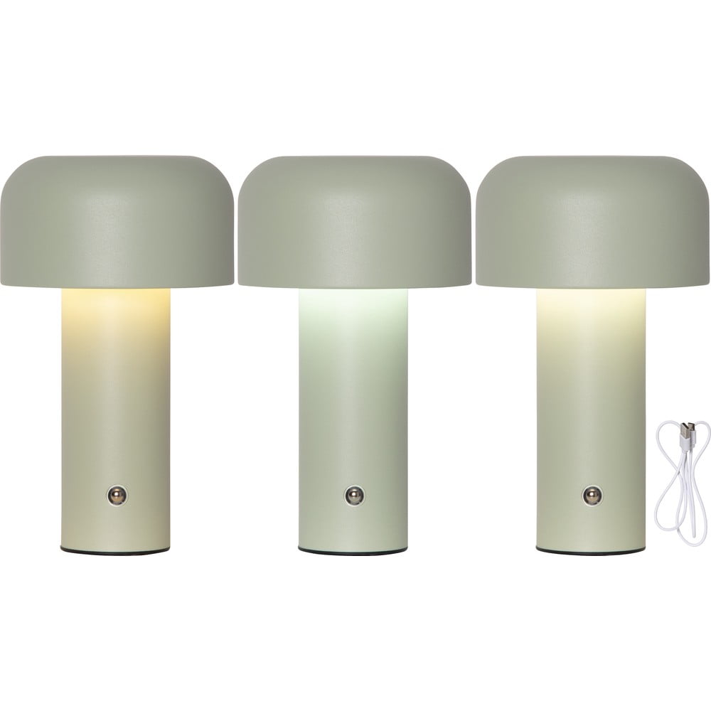 Zielona lampa stołowa LED (wysokość 21,5 cm) Bobby – Star Trading (zdjęcie 8)