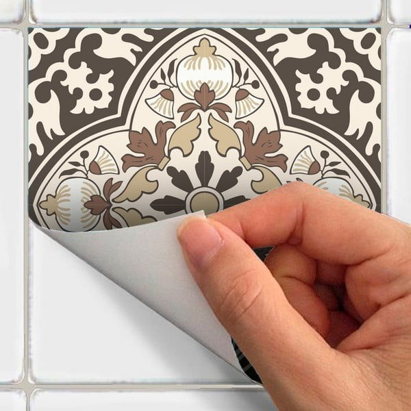 Komplet 9 dekoracyjnych naklejek ściennych Ambiance Ancône, 15x15 cm-image-3