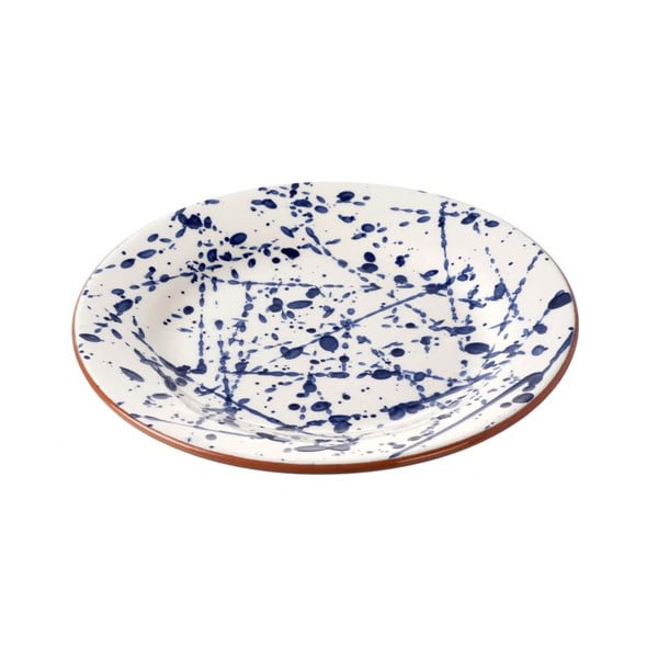 Ceramiczny talerz Blue Art, 22 cm