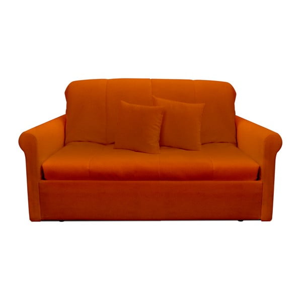 Pomarańczowa rozkładana sofa dwuosobowa 13Casa Greg
