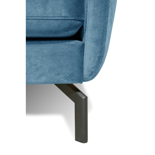 Niebieski narożnik z aksamitnym obiciem Scandic Magic, lewostronny-image-4