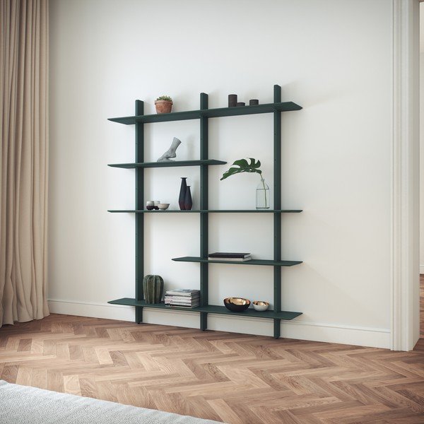 Zielony regał Tenzo Bridge, szer. 162 cm-image-1