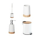 Biały zestaw akcesoriów łazienkowych ceramiczny Bamboo – Wenko