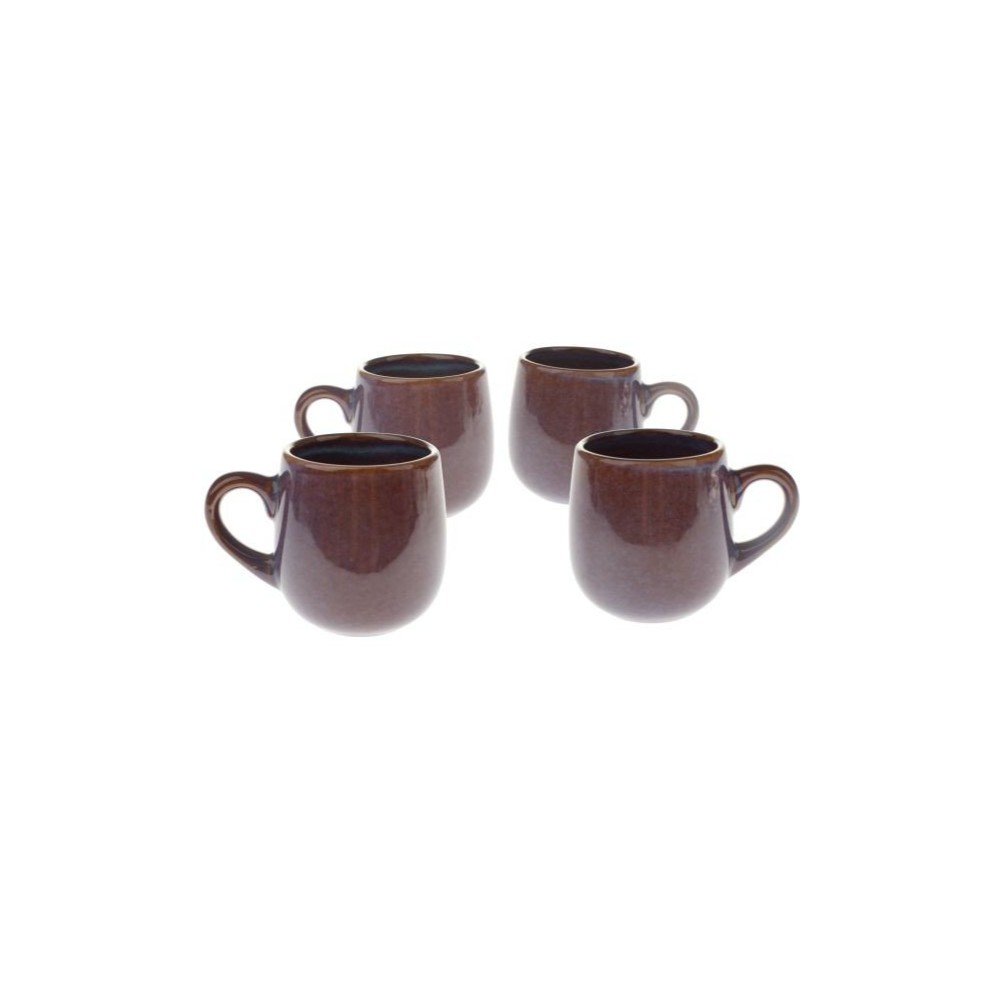 Fioletowe ceramiczne kubki na espresso zestaw 4 szt. 100 ml – Dakls