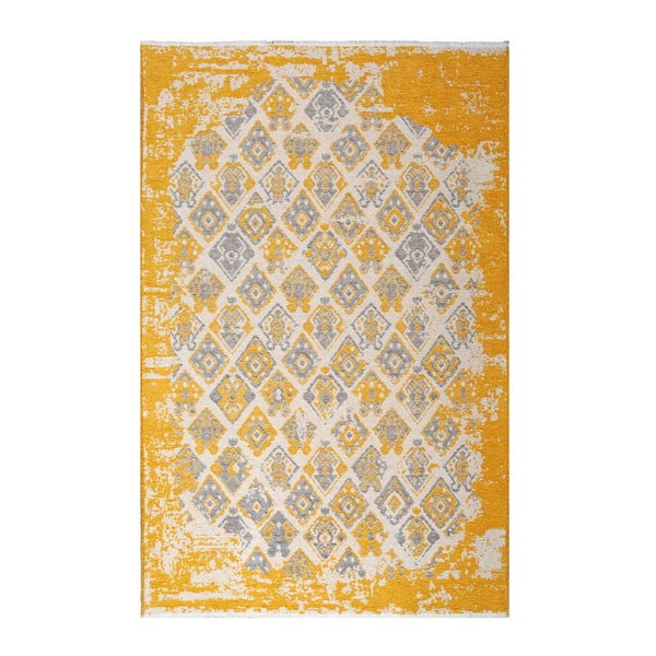 Żółtoszary dywan dwustronny Maleah, 180x120 cm