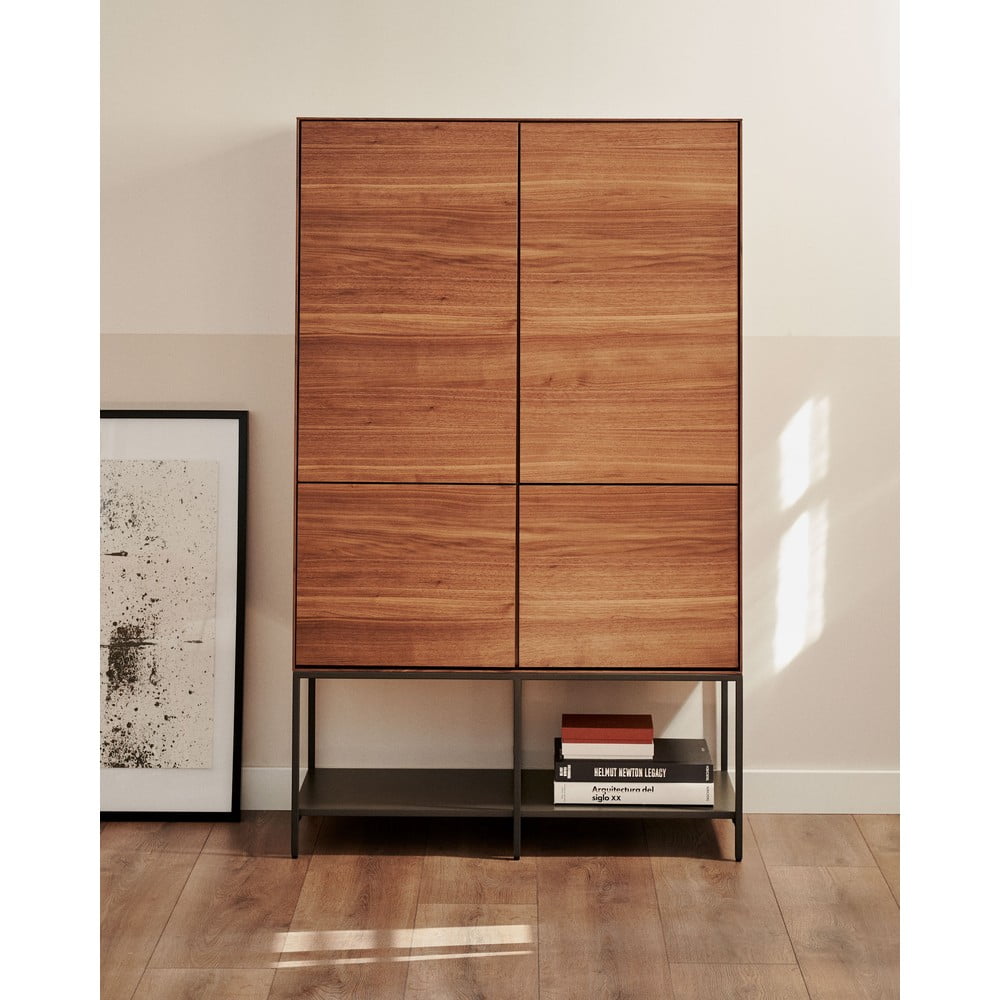 Brązowa szafka w dekorze orzecha 97,5x160x40 cm Vedrana – Kave Home (zdjęcie 3)