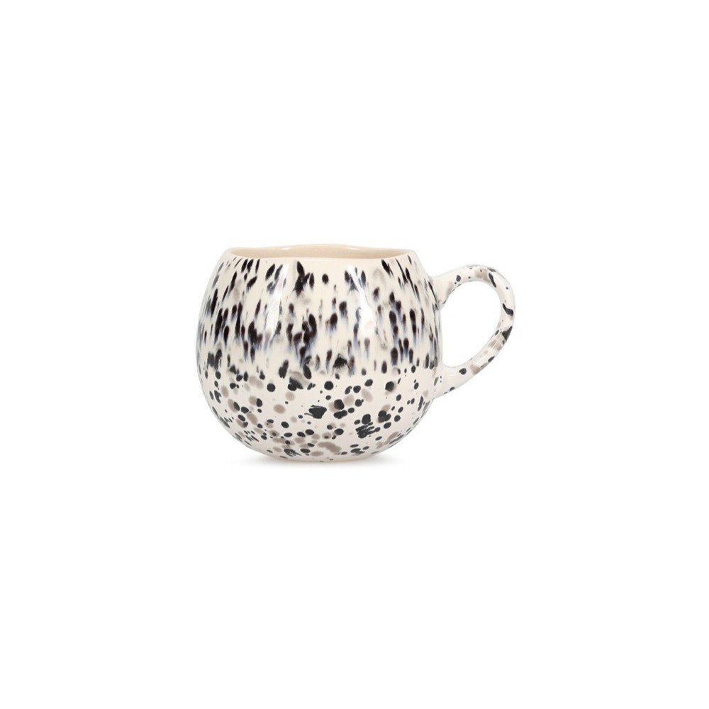 Czarno-biały kamionkowy kubek 460 ml Muggies – Salt&Pepper