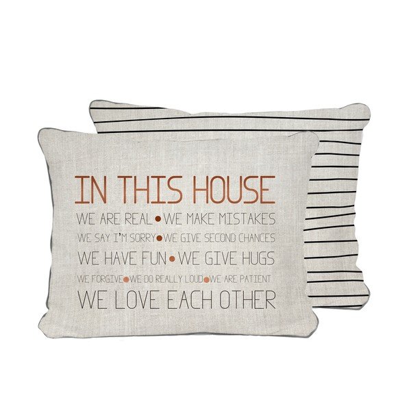 Beżowa poduszka Really Nice Things House, 50x35 cm-image-2