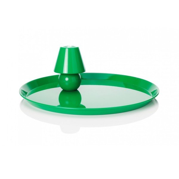 Taca z lampą stołową Fatboy Snacklight Green-image-1