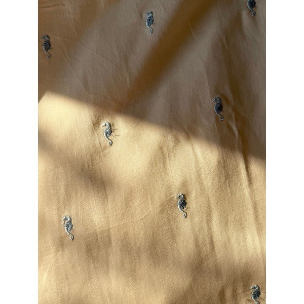 Jasnożółta pościel dziecięca do łóżeczka z bawełny organicznej 70x100 cm Sea Garden – Cam Cam Copenhagen-image-4