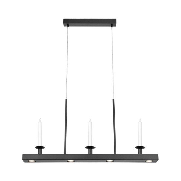 Czarna metalowa lampa wisząca LED ze ściemniaczem Dining – Markslöjd