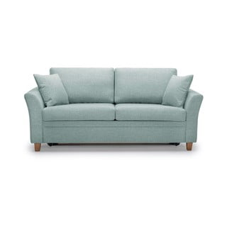Miętowa rozkładana sofa Scandic Sonia