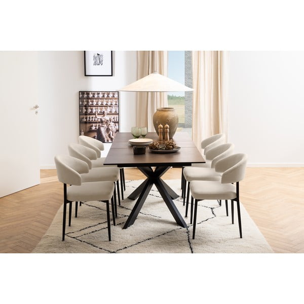 Rozkładany stół ceramiczny 90x210 cm Irwine – Actona-image-3