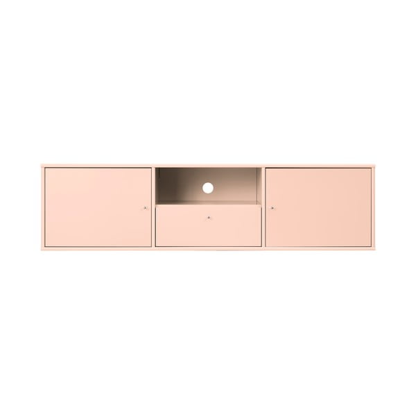 Jasnoróżowa szafka pod TV 161x42x45 cm Mistral – Hammel Furniture