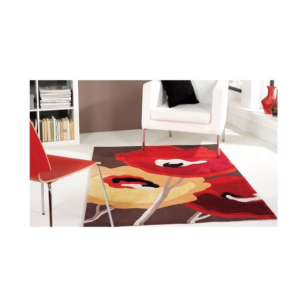 Dywan Poppy Flowers Choc Orange, 120x170 cm-image-1