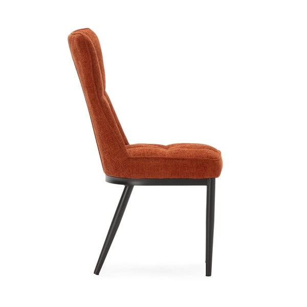 Krzesła w kolorze terakoty zestaw 2 szt. Damon – Marckeric-image-4