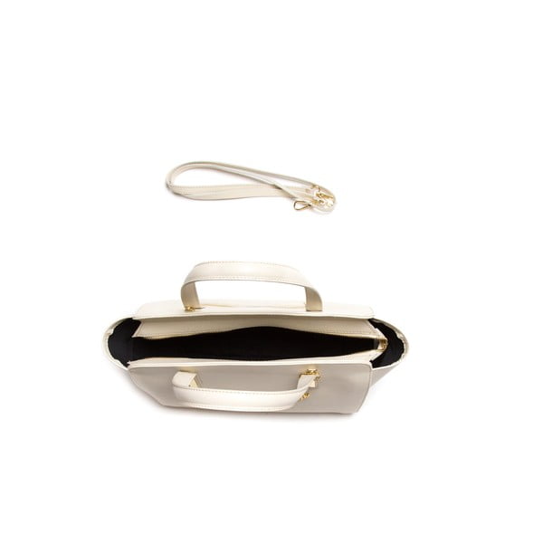 Skórzana torebka Luisa Vanini 421 Beige-image-3