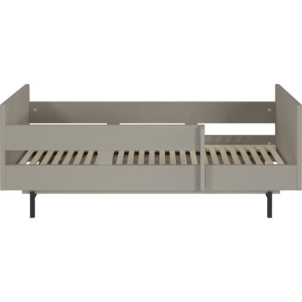 Szare łóżko dziecięce ze stelażem 70x140 cm Tomino – Germania-image-2