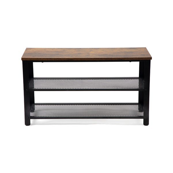 Czarna stalowa szafka na buty 80x45x30 cm Arne – Bonami Essentials-image-2