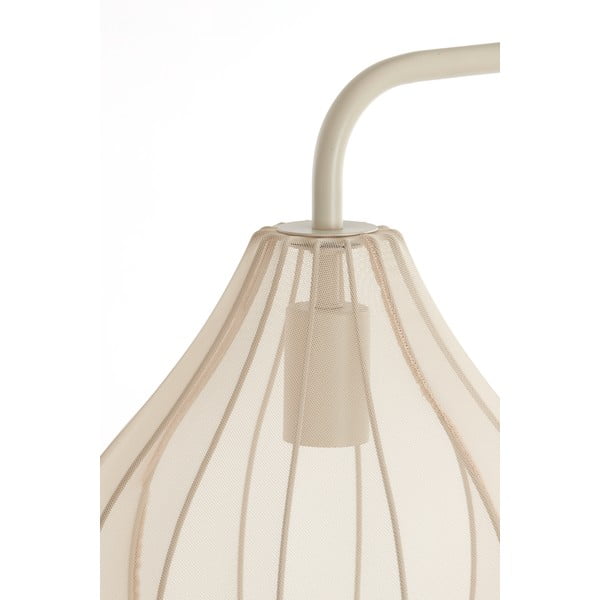 Beżowa lampa stojąca z tekstylnym kloszem (wysokość 156,5 cm) Elati – Light & Living-image-2