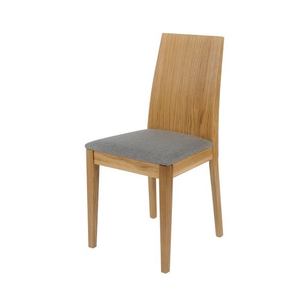 Zestaw 2 krzeseł do jadalni z nogami z litego drewna dębowego Woodman Niemi-image-1