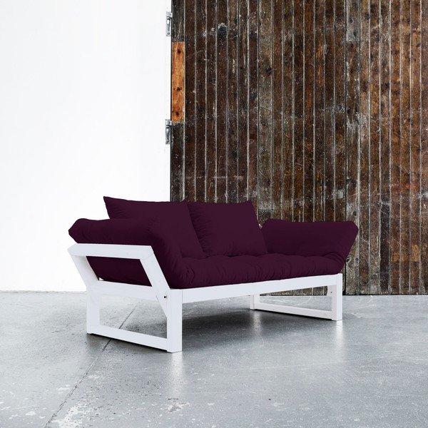 Sofa rozkładana Karup Edge White/Purple Plum-image-1