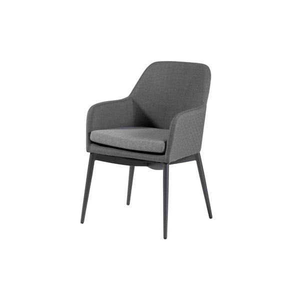 Szare metalowe krzesło ogrodowe Domino – Exotan