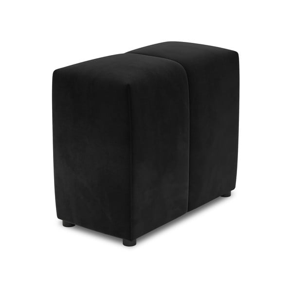 Czarne aksamitne oparcie do sofy modułowej Rome Velvet – Cosmopolitan Design