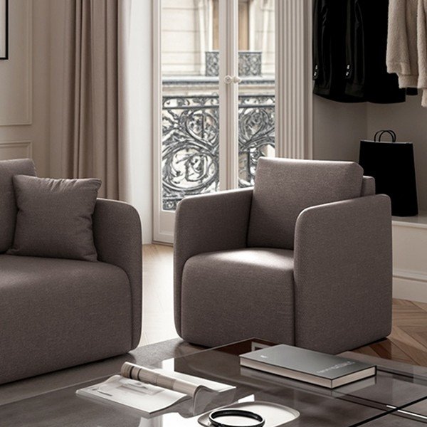 Szary fotel Chaum – Rodier-image-3