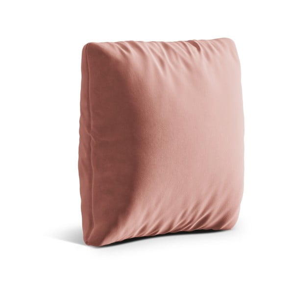Różowa aksamitna poduszka na sofę Kemi – Cosmopolitan Design-image-1