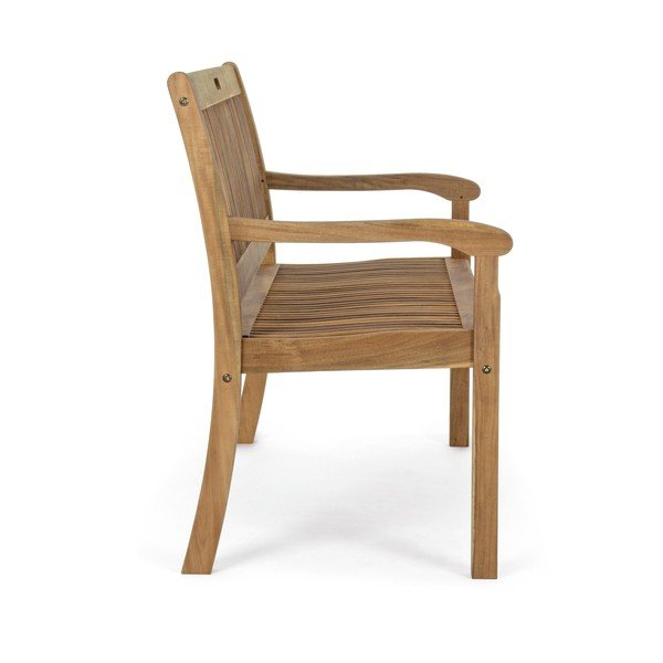 Drewniana ławka ogrodowa w naturalnym kolorze Noemi – Bizzotto-image-3