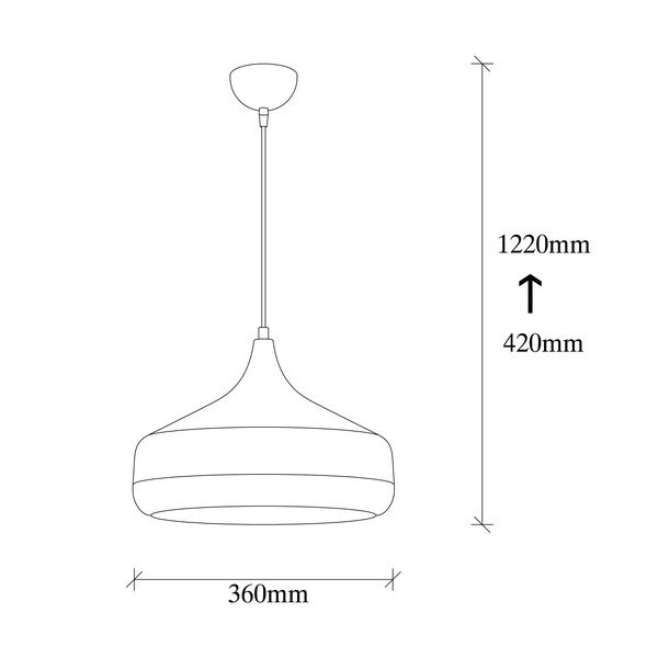 Czarna lampa wisząca z elementami w kolorze miedzi Opviq lights Yildo, ø 36 cm-image-3