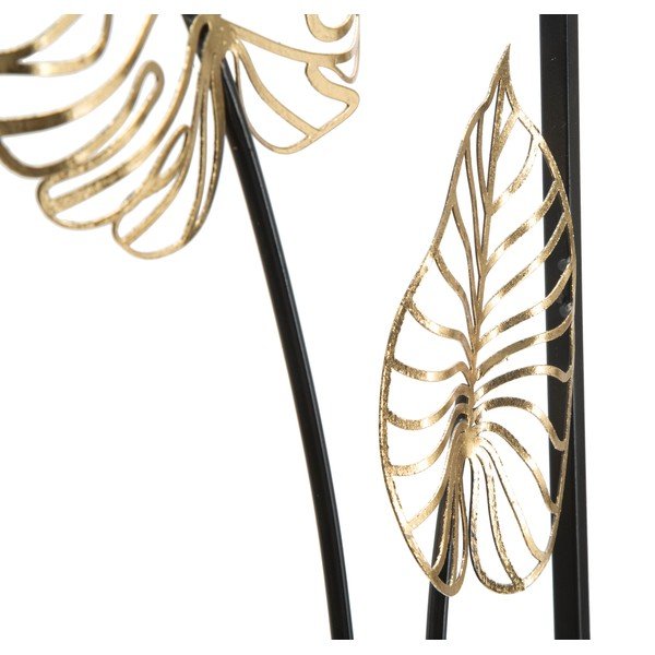 Metalowa dekoracja wisząca z wzorem liści Mauro Ferretti Luxy -A-, 31x90 cm-image-3