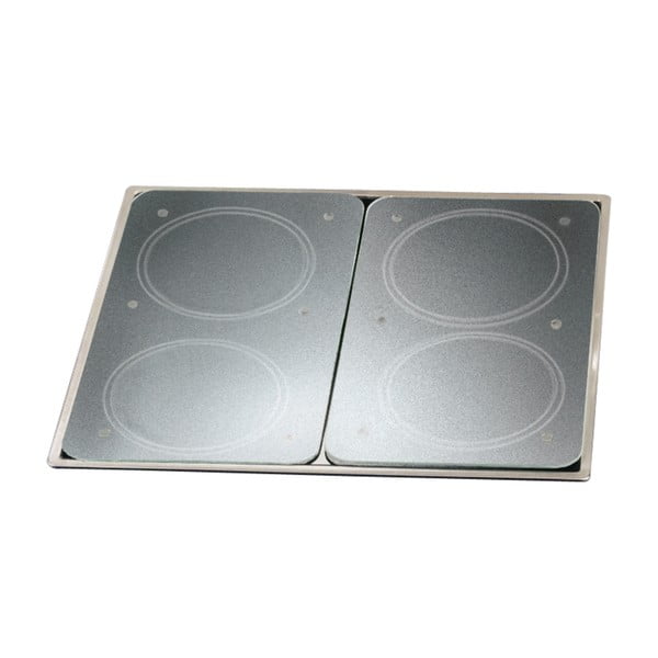 Zestaw 2 szklanych płyt na kuchenkę Wenko Transparent-image-3