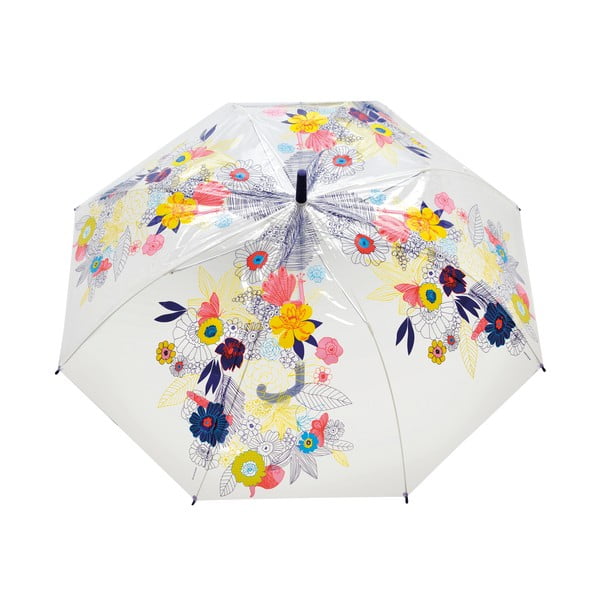 Przezroczysty parasol Birdcage Flowers, ⌀ 103 cm