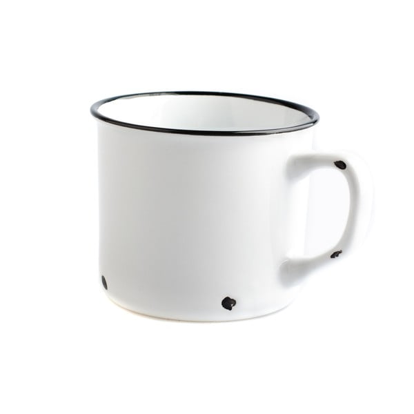 Biały ceramiczny kubek Dakls Story Time Over Tea, 230 ml