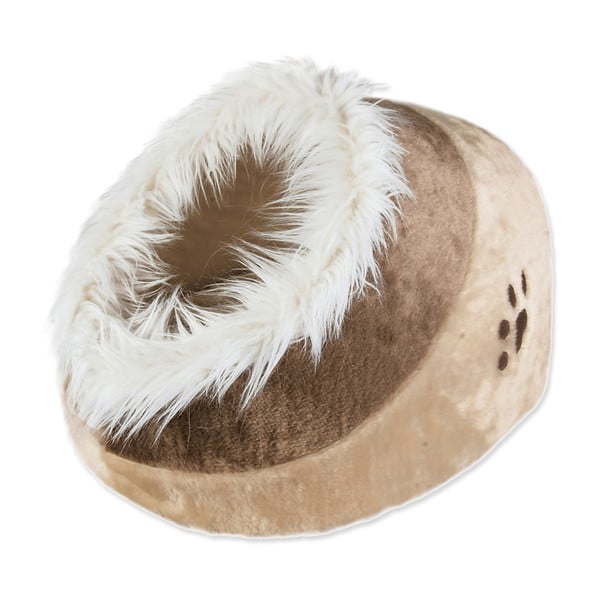 Beżowa pluszowa budka dla kotów 35x26 cm Trixie Minou – Plaček Pet Products