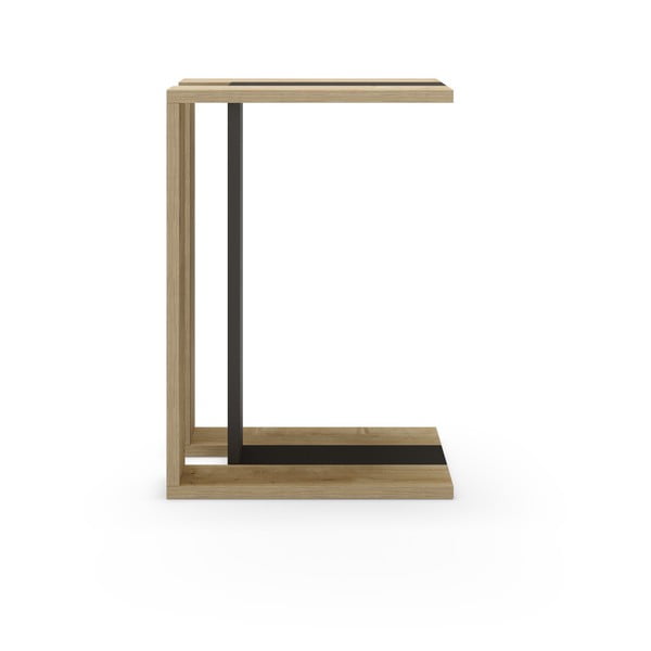 Stolik w dekorze dębu 40x30 cm Macha – Marckeric-image-3