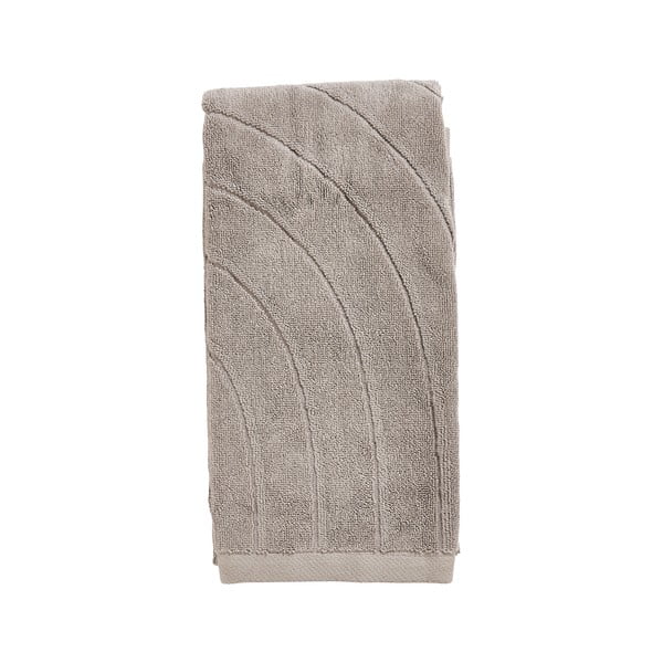 Szary bawełniany ręcznik frotte 50x100 cm Time – Zone