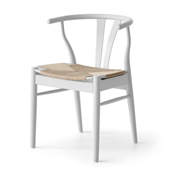 Białe krzesło z drewna bukowego Findahl by Hammel Freja