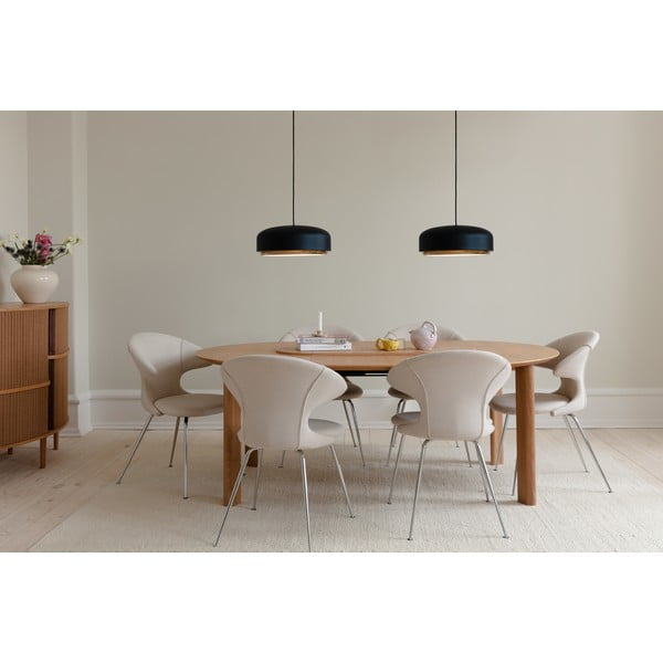 Czarna lampa wisząca LED z metalowym kloszem ø 40 cm Hazel medium – UMAGE-image-3