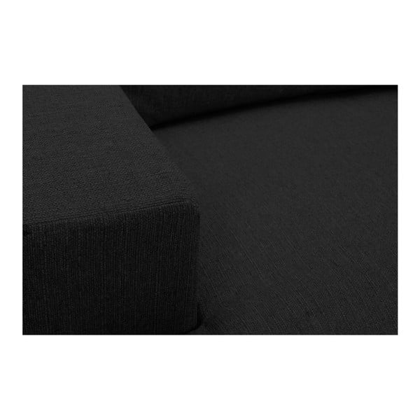 Czarny narożnik Windsor & Co Sofas Daphne, lewostronny-image-1