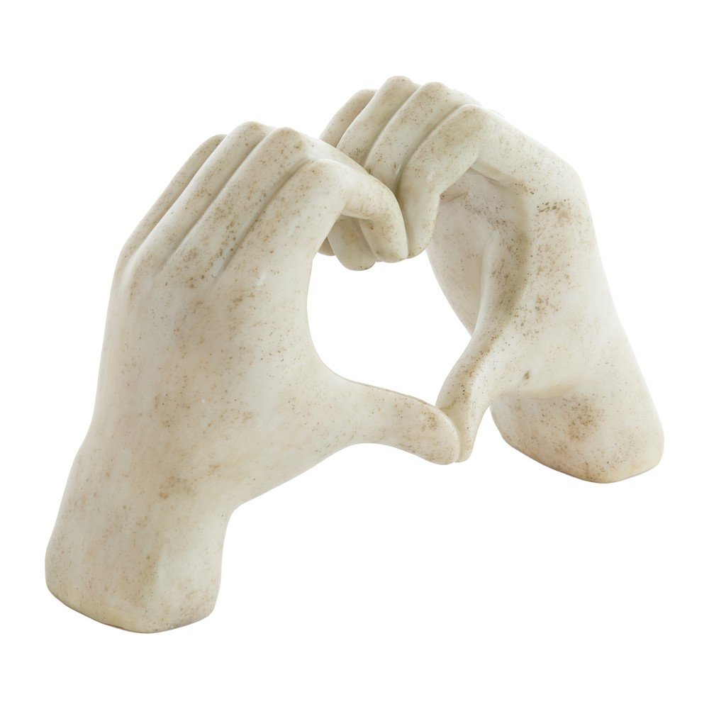 Figurka z żywicy polimerowej (wysokość 15 cm) Hands – Light & Living
